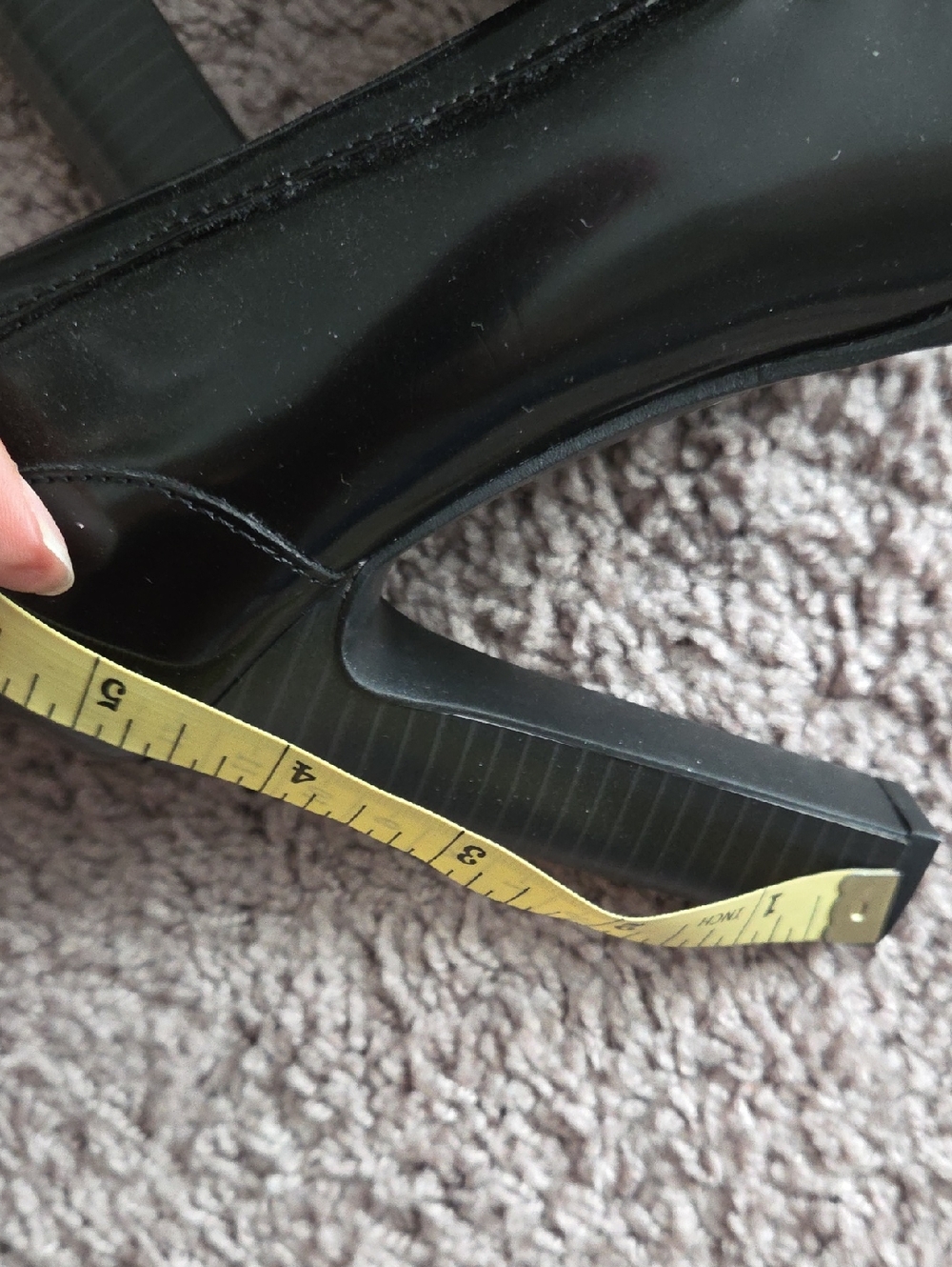 Karl Lagerfeld Black Patent Loafers with Gold Accents - Picture 7 of 10